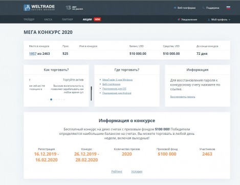 Информация о конкурсе